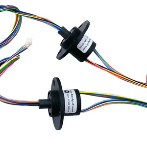 Hollow Rotary 12-Wire Capsule Slip Ring Conductive Joint Connector For Electrical Contacts And Contact Materials