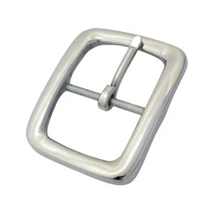 2025 Wholesale Hot Selling Styles Metal Classic Style Sturdy Stainless Steel Buckle Silver Buckle Single Fork Buckle