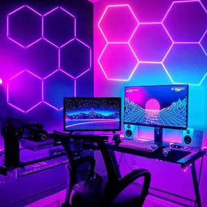 Commercial RGB Hexagon LED Light Hot Sale for Garage Showroom KTV Bar Workshop Office & Hotel