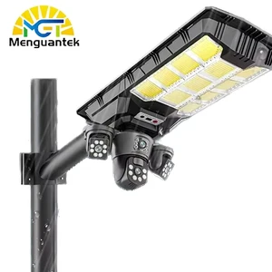 Solar Street Light With Camera 4G Wifi 6MP Outdoor Solar Monintoring Lamp CCTV Wireless Net Work Camera With 800W Solar Camera