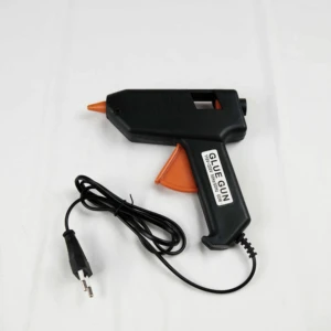 40W Fast Heat-Up Hot Melt Glue Gun Aluminum Nozzle for DIY Home Repair Arts Crafts Electric Power Source for Industrial Use