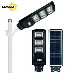 Outdoor Solar Street Lights IP65 Waterproof 60/120/180W LED Motion Sensor 6500K 120 Beam Angle for Garden & Village Roads