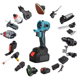 20V Cordless Oscillating Multi Tool Kit Variable Speed Toolless Blade Change Accessories Set OEM with Battery