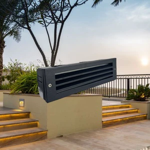IP65 Waterproof Die-Cast Aluminium CREE LED 12W 3-Year Warranty Outdoor Recessed Step Light 12V Long Strip Lamp Wall