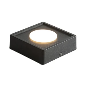 Boding Brand Modern Surface Mounted Square Black Grille Light Diffusion Lamp for Balcony Aisle Corridor Living Room