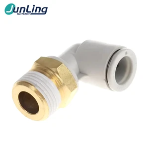 Original Kq2l10-03s Kq2 90 Degree Rotary Connector Used in Automation 10 Millimeter Outer Diameter Tube and 3/8 Inch Male Ta