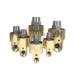 HD Type Mono Flow High Speed Hydraulic Oil air Rotary Joint for Plastic Processing Machine Copper Housing Cast Rotor G Thread
