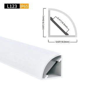 16*16MM Super Quality 45 Degree Angle Aluminium Channel Corner Lighting Surface Mounted Strip Aluminum Extrusion LED Profile