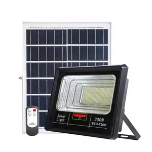 Solar High Power LED ABS Outdoor IP66 Flood Lights & Spotlights 300W/100W Eco-friendly Dimmable RoHS Certified