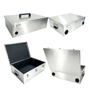 OEM Stainless Steel Battery Case Heavy Duty Large Capacity Tool Storage Case Trailer Box Waterproof Metal Box
