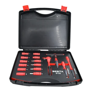 17-piece 6.3MM Series Insulating Socket Set for Electric Vehicle Maintenance