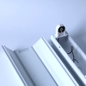 Robust Low Power Single T8 Reflector PP Base Light for African Distributor Wholesale Luminaire