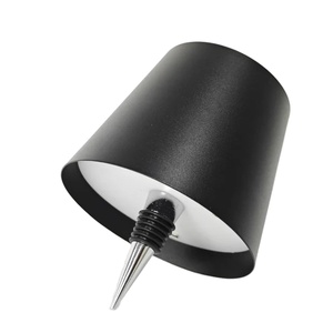 Modern Portable LED Table Lamp Rechargeable Wireless Touch Control Design Simple Electric Cafe Bar Bottle Light Metal Embed