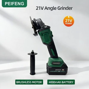 Brushless Professional DIY Cordless Angle Grinder OEM Lithium 4.0Ah Battery 8500 RPM Micro 90 Degree Elbow Transparent Cutting