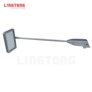 Lingtong CE Certified 30W Long Arm LED Exhibition Spot Lighting Aluminum Construction White/Black for Exhibition Display Stands