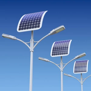 Yaolong 6M 8M 9M 12M Stainless Steel Outdoor Led Solar Garden Street Light With Poles Iron Road Lamp Pole
