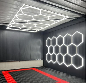 Dropshipping Honeycomb Auto Working Light Workshop Honeycomb Garage Work Led Light Car Detailing Lights
