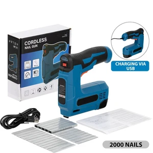 Home Portable Battery Powered Cordless Framing Nail Gun Electric Nail Gun for Wood Concrete