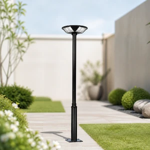 High Quality Energy Saving IP65 Motion Sensor Outdoor Solar Garden LED Light Li-Ion Battery Die-casting Aluminum for Road