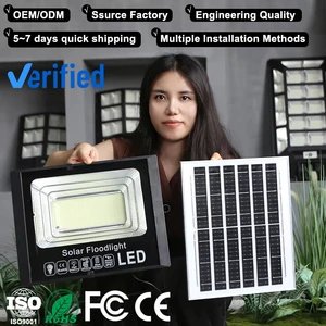 1000w Solar Flood Lights Outdoor Waterproof Led Remote Control Energy Saving 100w 200w 300w 500w Lampe Solaire Solar Flood Light