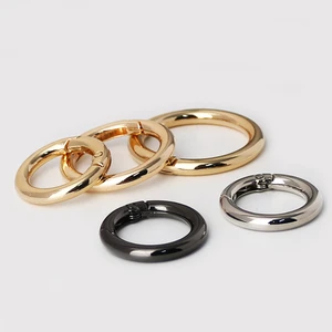 O-Style Metal Wire Buckle DIY Accessory For Belt & Bags Handcrafted Round O Ring In 20mm 25mm 35mm Sizes For Suitcase Carabiner