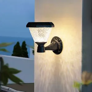 High Efficiency IP65 Waterproof Remote Control Solar Wall Light Energy Saving LED Garden Lighting