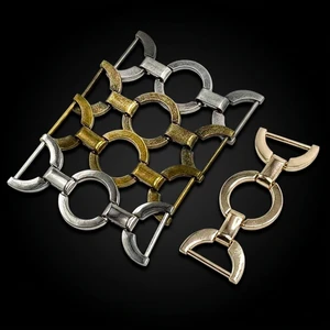 Swimwear Ring Buckle Metal Ring Buckle Irregular Bead Custom Bikini Shoulder Connector For Dress Shoes Swimwear Dresses