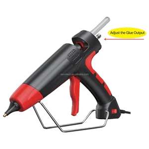 300W Highpower Industrial Hot Melt Glue Gun 110V/240V 11mm Silicone Sticks with Glue Output Adjustment