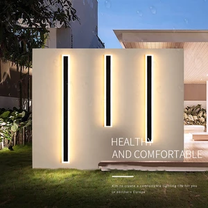 Modern 24v Waterproof Long Strip Wall Slot Lights Linear Minimalist Aisle Light Living Room Background Staircase Cloakroo