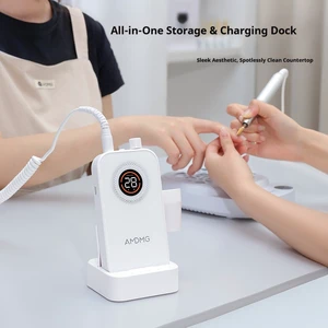 AMDMG 2026 Portable Professional 60W 40000RPM Brushless Nail Drill Machine E File Nail Drill Machine Brushless For Home