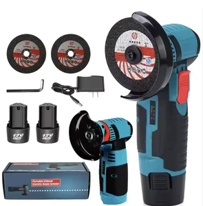 12V Cordless Mini Angle with Brushed Motor Switch Grinding Disc DIY Power Tool for Polishing Local US Warehouse