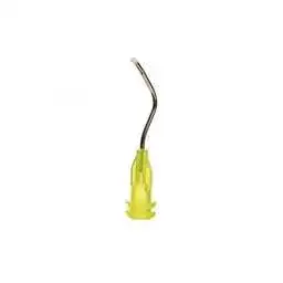 House Brand Pre-Bent Needle Infusor Tips with Brush-Padded End Yellow 100/Pk