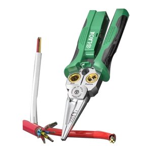 11019999 LAOA Electrical Testing 8-in-1 Multifunctional Wire Stripping Stripper Crimper Cable Cutting Pulling Pressing