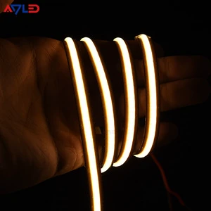 Premium Flex LED Strip Lights Free-Cuttable COB 528LED/m 180 Beam Angle Warm White Emittance Aluminum + Plastic Body IP20