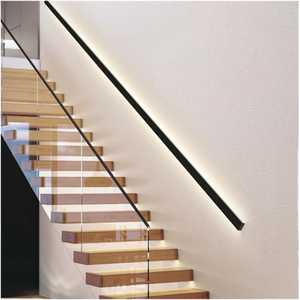 Modern Silver Black Aluminum Profile LED Linear Wall Washer Light for Staircase and Facade 5W Hours Lifespan CE RoHS Certified