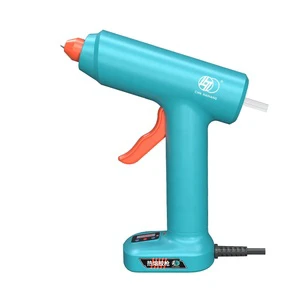 Electric Digital Display Hot Melt Glue Gun with Fixed Base-DIY Plastic Glue Gun Precision Temp Control