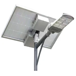 Hot Selling Split Solar Panel Die-Cast Aluminum 30w 60w 80w 100w 120w Solar LED Street Lights Ip65 with Different CCT