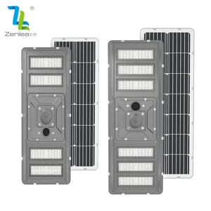 Cheap Price Outdoor Waterproof Ip65 Road Lamp Die-casting Aluminum 200w 300w Integrated All in One Led Solar Street Light