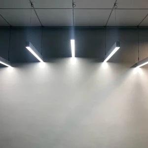 Hanyin 4ft Supermarket Linear Led Tube Light Surface Mount Minimalist Skyline Curved Linear 3000K