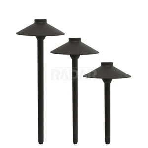 18 Inches Low Voltage Pathway Outdoor Landscape Lighting Install in Garden Cast Aluminum Finished Bronze or Black Color