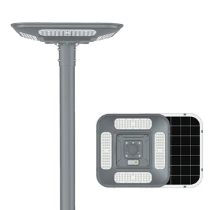 Commercial Outdoor Warm White Integrated All in One Landscape Lamp Post LED Cell Powered Solar Street Lights Highway Price List