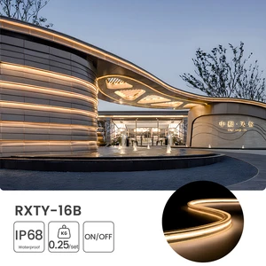 IP68 Waterproof LED Flexible Neon Light Strip 180-Degree Emission for Landscape Contour Lighting Application