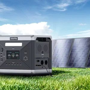 Solarplay 2400w Power Station with 200W Solar Panels Foldable Solar Panel Portable Power Station with Trailer