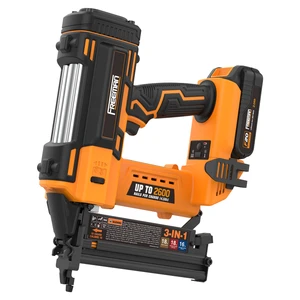 Freeman LD5040T50 Industrial 3-in-1 Cordless Battery-Powered 20V 16 & 18 Gauge Finishing Nail Gun & Brad Nailer 90 Stapler