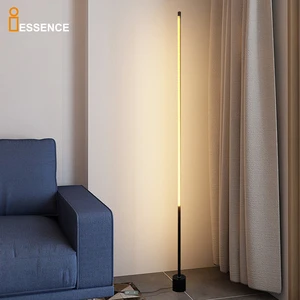 Modern Luxury 3 Colors Led Corner Standing Nordic Floor Lamps with Remote Control Dimmable PC Shade for Living Room Decor