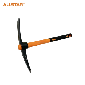 Pick with Fiberglass Handle Grade DIY Steel Pickaxe with Color-Plastic Handle Gardening and Farming Tool for Digging