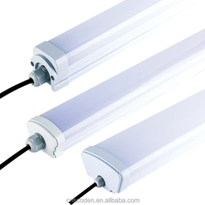 36W/60W LED Tri-Proof Light Tube 1200mm Waterproof Linkable Lamp Outdoor Warehouse Industrial Garage Office Use Indoor Spaces