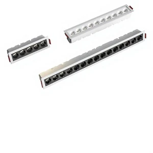 Embedded Aluminum Line Light Grille LED Square Spot Light Home Living Room Wall Washer Anti-glare