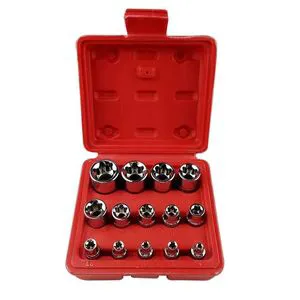 Wholesale Combination Socket Spanner 14 Piece Set of E-type Sleeve Combined Hexagon Plum Blossom Sleeve