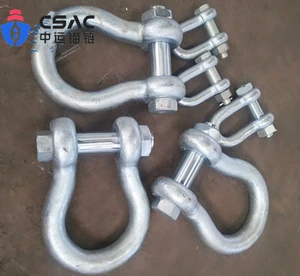Hot Dipped Galvanized Curved Shackle in Stock